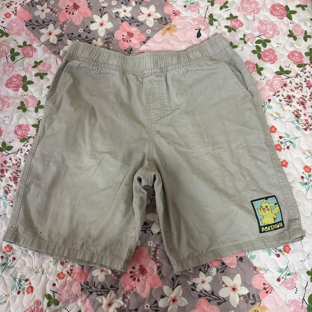 Pokemon Grey and Tan Shorts